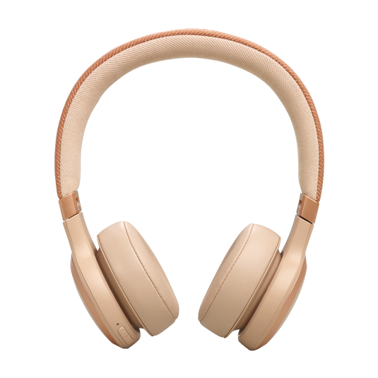 JBL Live 670NC - Sandstone - Wireless On-Ear Headphones with True Adaptive Noise Cancelling - Front image number null